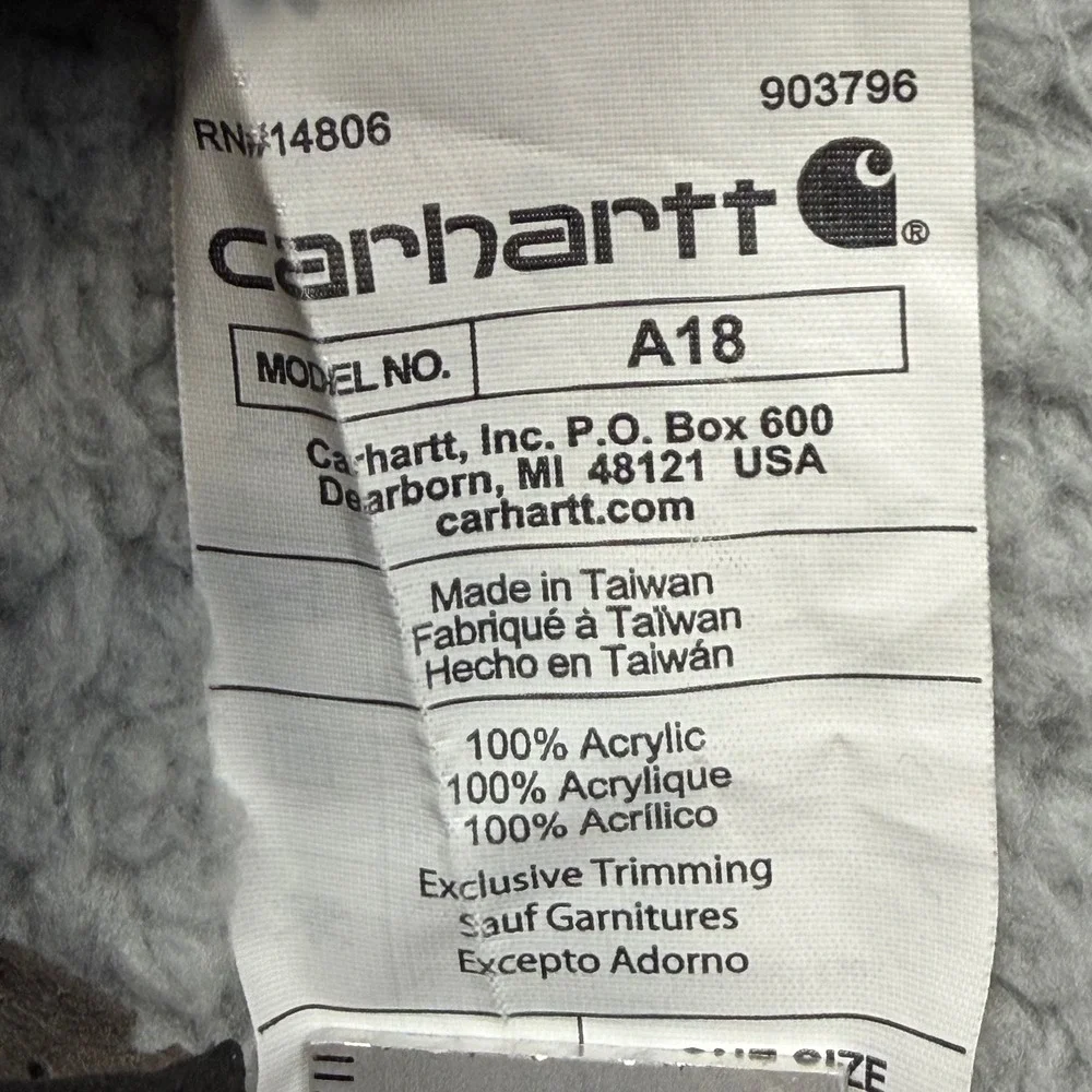 Carhartt A18 Acrylic Watch Hat Beanie Heather Green Cuffed‎ Knit Cap Spring 2023